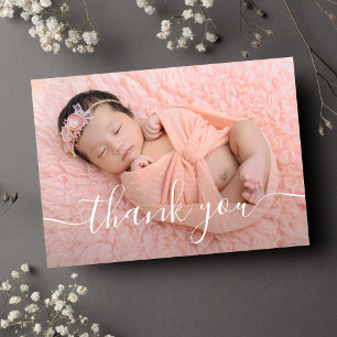 Rose Gold Photo Merci Baby shower cadeau bébé