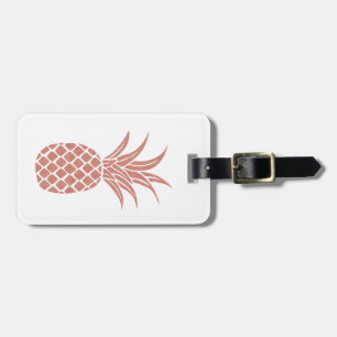 Rose Gold Pineapple Luggage Tag