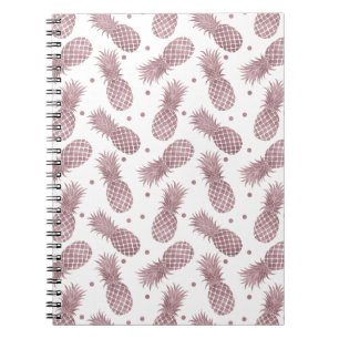 Rose Gold Pineapples Notebook