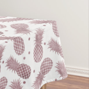 Rose Gold Pineapples Tablecloth