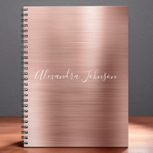 Rose Gold - Pink Foil Professional Girly Notebook