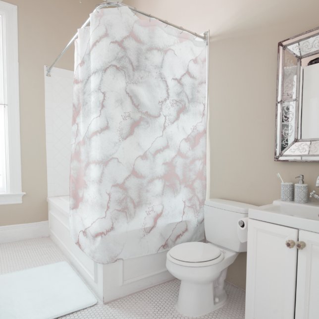 Rose Gold Pink Marble Modern Chic Trendy (In Situ)