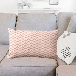 Rose gold pink tiara crown pattern girly throw pillow