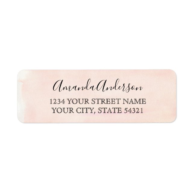 Rose Gold Pink Watercolor (Front)