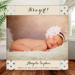 Rose Gold Pois photo Classeur personnalisé