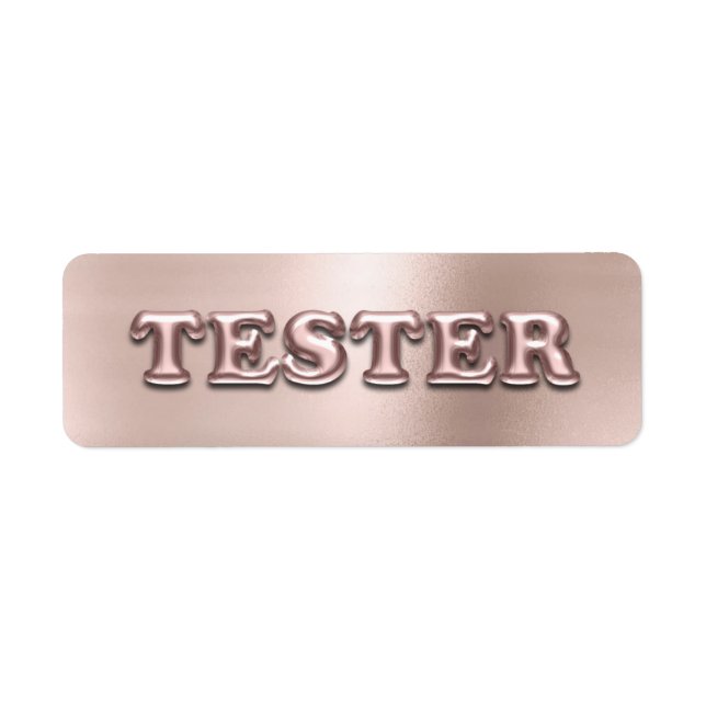 Rose Gold Powder Pink 3D Tester Sample Contaners (Front)