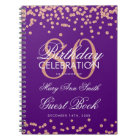 Rose Gold Purple 80e Anniversaire Livre d'hôtes Co