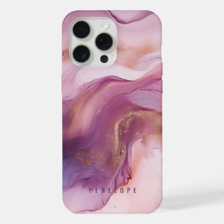 Rose gold purple marble girly IPhone case
