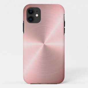 Rose Gold Radial Metallic   Custom iPhone 11 Case