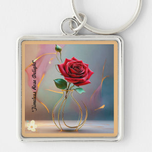 "Rose Gold Radiance" Keychain