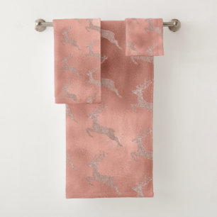 Rose Gold Reindeer Parties scintillant look