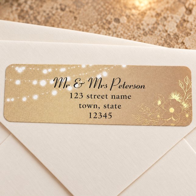 Rose Gold Return Address  (Creator Uploaded)