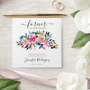 Rose Gold Seed Packet Memorial Funeral Envelope