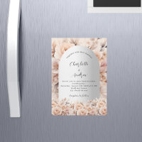 Rose gold silver roses floral arch luxury wedding