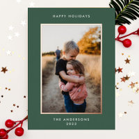 Rose Gold Simple Elegant Christmas Border Photo