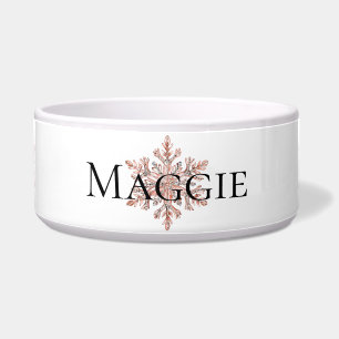 Rose Gold Snowflake Christmas 