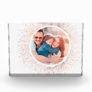 Rose Gold Snowflake Noël Bloc photo