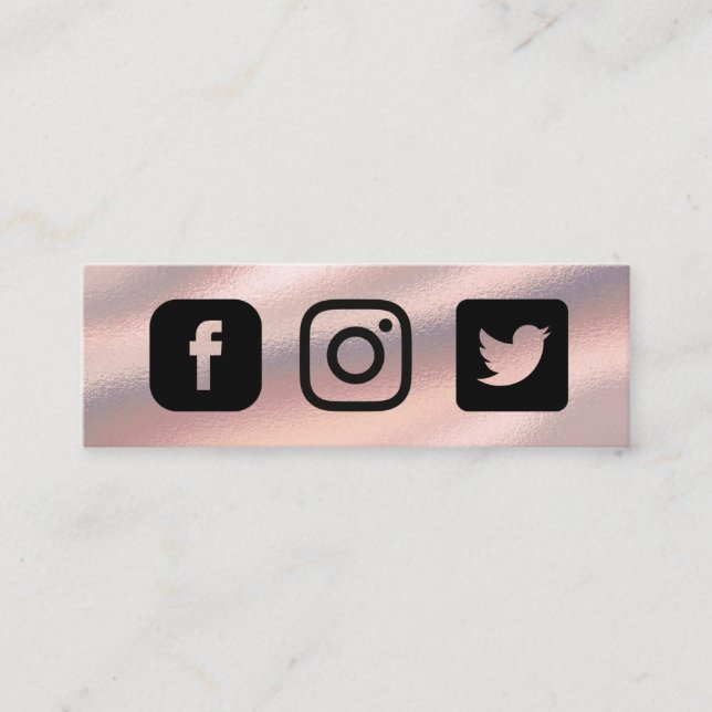 Rose Gold Social Media Insert (Front)
