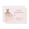 Rose Gold Sparkle Dress Quinceanera RSVP