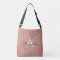 Rose Gold Sparkle Glitter Monogram Name & Initial