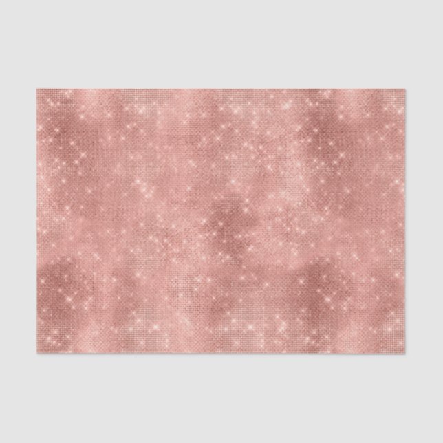 Rose Gold Sparkle Glitz  Tissue Paper (Front)