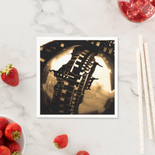 Rose Gold Steampunk Napkin