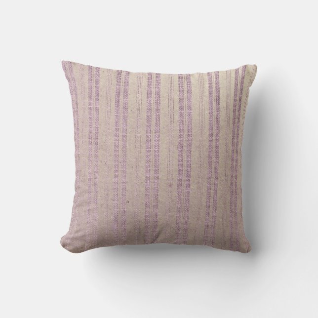 Rose Gold Stripe Decorative Pillow (Front)
