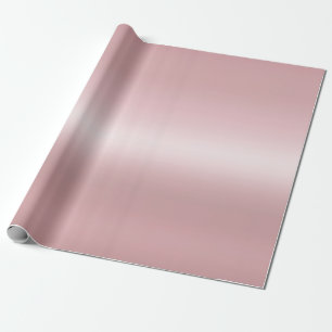 Rose Gold Template Elegant Modern Trendy Glamorous Wrapping Paper