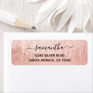 Rose Gold Texture Nom de la signature