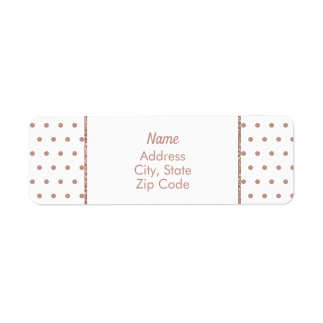 Rose Gold Textured Polka Dot Pattern (Front)