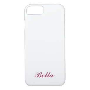 Rose Gold & Transparent Personalized iPhone 7 Case