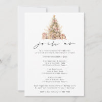 Rose Gold Tree Progessive Christmas Party