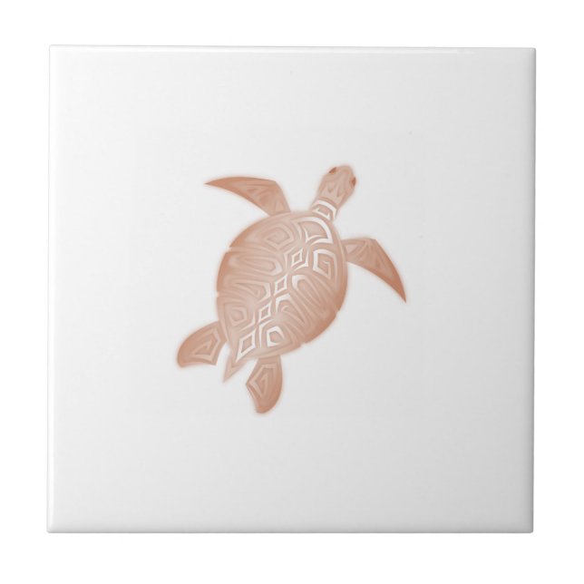 Rose Gold Turtle Tile (Front)