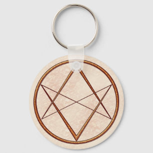Rose Gold Unicursal Keychain