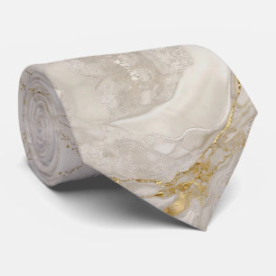 Rose Gold Vein Marble Plaster Tie