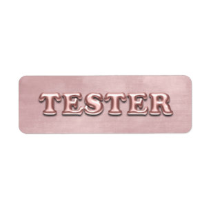 Rose Gold Velvet 3D Tester échantillons Contanteur