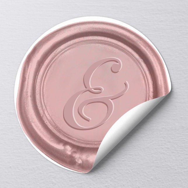 Rose Gold Wedding Ampersand Wax Seal (Creator Uploaded)