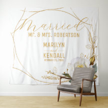Rose Gold Wedding Backdrop