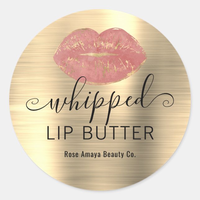 Rose Gold Whipped Lip Butter Étiquette de produit (Devant)