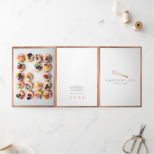 Rose Gold Whisk Bakery Menu de restauration Brochu