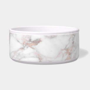 Rose Gold White Marble Trendy Template Elegant