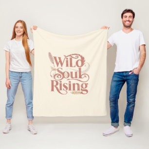 Rose Gold Wild Soul Rising Free Spirit Fleece Blanket