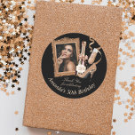 Rose Gold Womens Birthday Thank You Classic Round Sticker<br><div class="desc">This Rose Gold Womens Birthday Thank You sticker will be perfect to apply to your party favours! This design is great for any woman celebrating a special day featuring champagne and high heels. Celebrate in glamour for a 21st birthday,  30th birthday,  40th birthday,  50th birthday and more!</div>