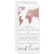 Rose Gold World Map Travel Theme Wedding