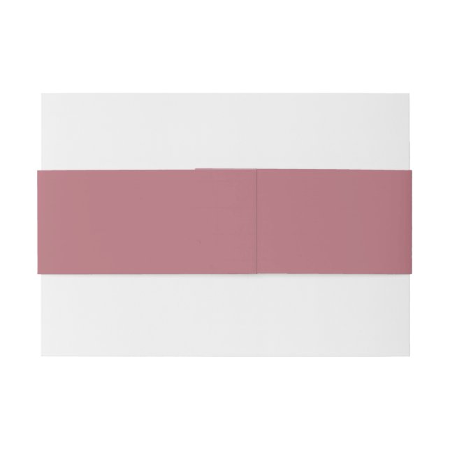 Rose Gold Wrap Belly Band for Wedding Invitations Invitation Belly Band (Back Example)