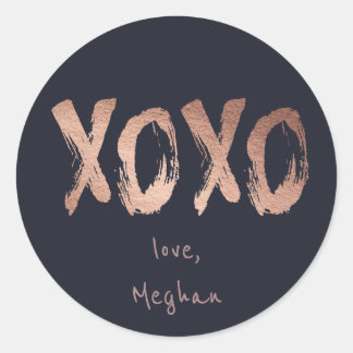 Rose Gold XOXO | Personalized Sticker
