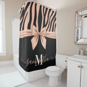 Rose Gold Zebra Print