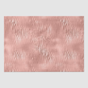 Rose Gold Zebra Print Tissue Paper