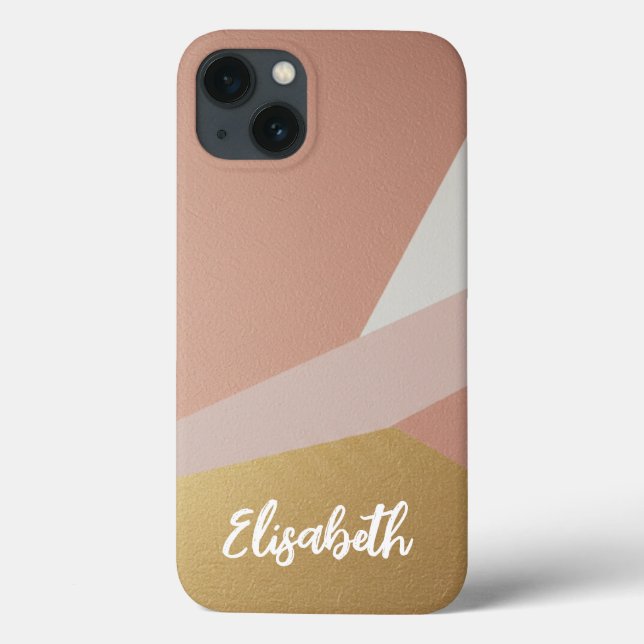 Rose Golden Hour Geometry Custom Case-Mate iPhone Case (Back)