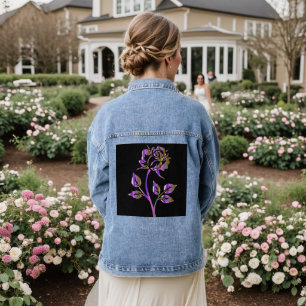 ROSE GOTHIC PINK Denim Jean Jacket
